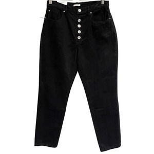 We Wore What Black Jeans High Rise Crystal Button Fly Front BRAND NEW size 32